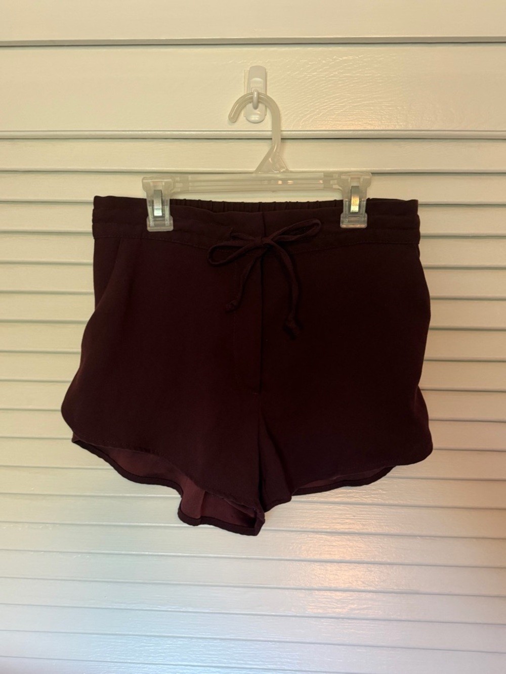 H&M Burgundy Athletic Drawstring Shorts